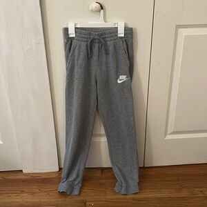 Gray Kids size large Nike sweatpants
